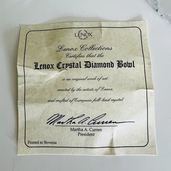 LENOX "Crystal Diamond" Bowls NWT - Picture 3 of 5
